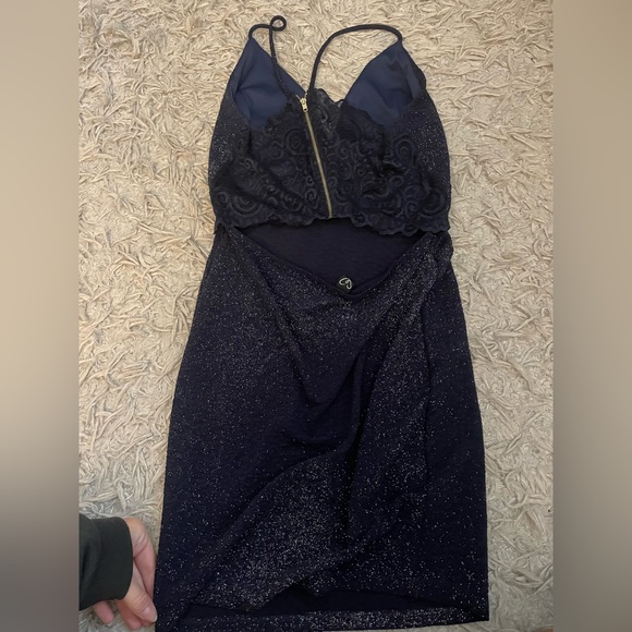 Sparkly navy blue dress! - Picture 2 of 4